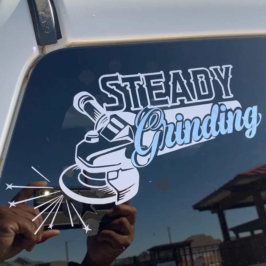Steady Grinding Decal