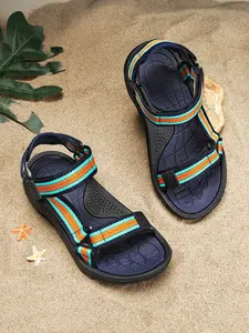 Woven Strap Open Toe Sandals, Lightweight Quick Dry Water Shoes, Sporty Colorblock Design, Ideal for Summer Activities, Unisex