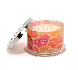 HomeWorx by Slatkin + Co. 18oz Mandarin Pink Grapefruit Candle