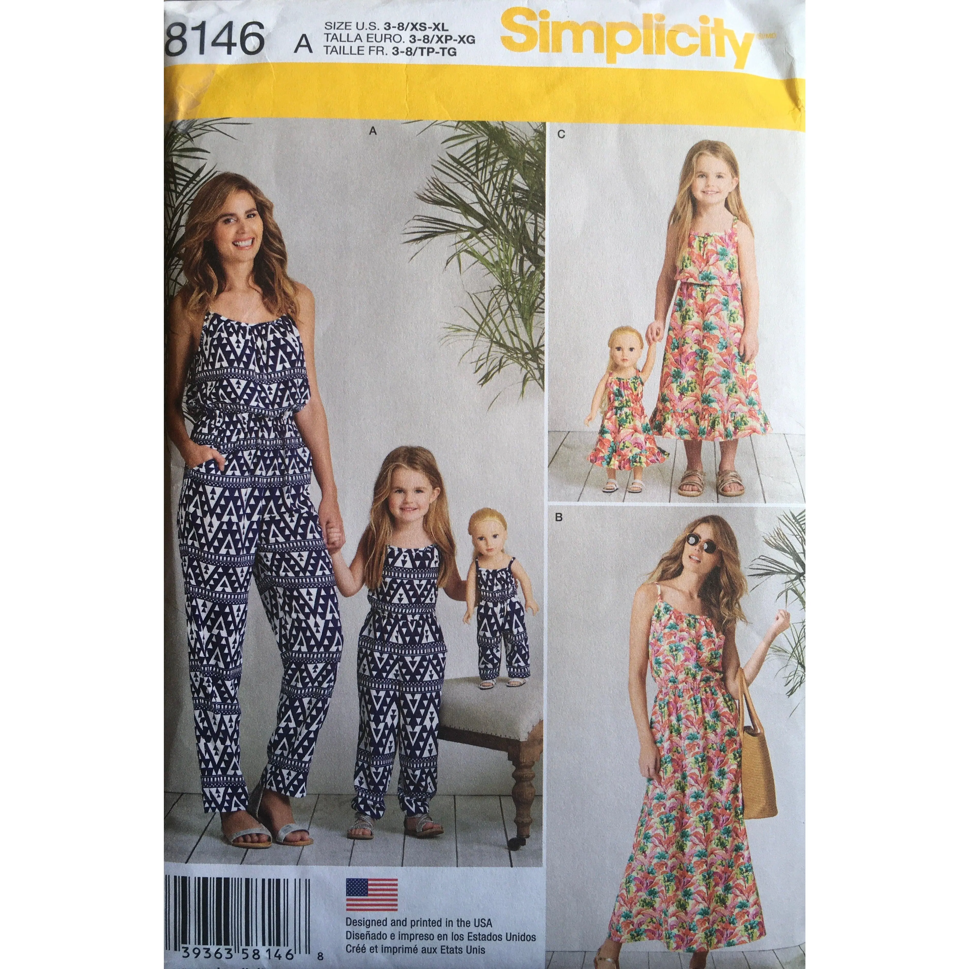 Simplicity 8146 Sewing Pattern UNCUT