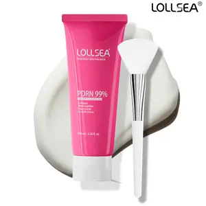 LOLLSEA PDRN 99% Night Wrapping Mask – Peel-Off Sleeping Mask with Salmon DNA + Collagen + Niacinamide – Brightening, Firming, Fine Lines, Overnight Hydration – 100ml / 3.38 fl. oz. Skin Repair