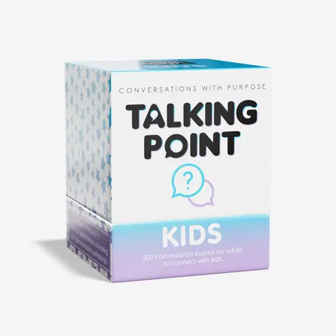 Talking Point Cards Conversation Card Games - Compact Spill-Proof Family Game for Age 5+, Children's Development Tool with Playful Talking Points to Build Connection, Confidence, Kindness, Curiosity, Navigate Big Feelings, No-Prep