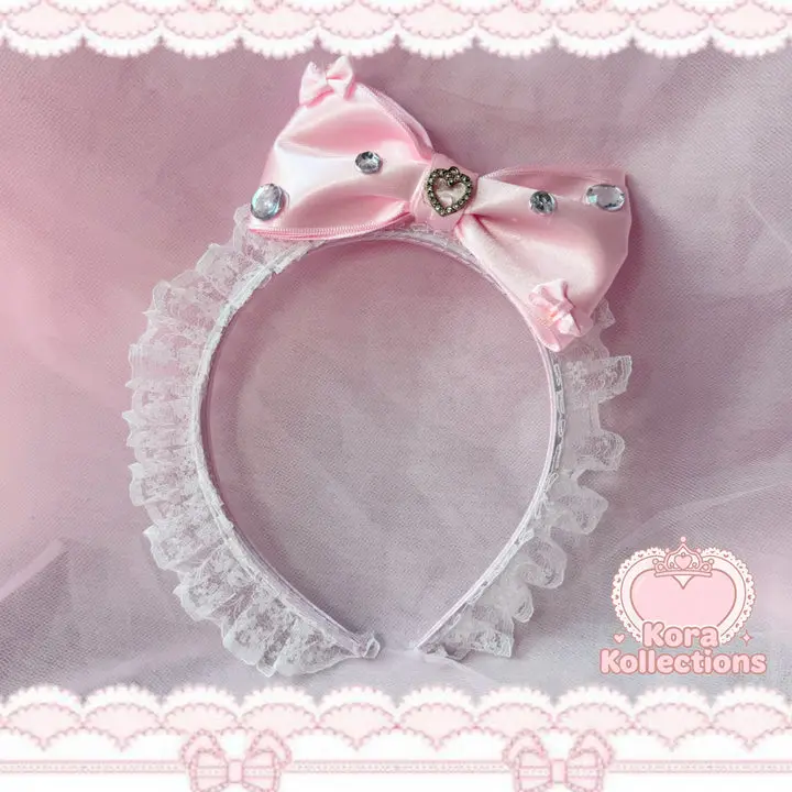 handmade darling duchess bow headband by kora kollections
