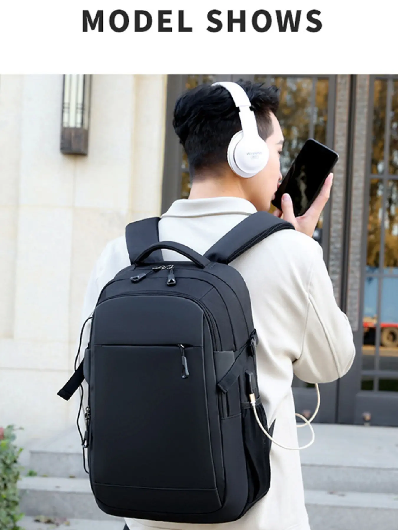 Waterproof Men's Business Anti-Theft School Backpack, USB New Computer Bag, Travel Luggage Backpack for Women, Laptop Travel Backpack, All Seasons Casual Style, Laptop Backpacks