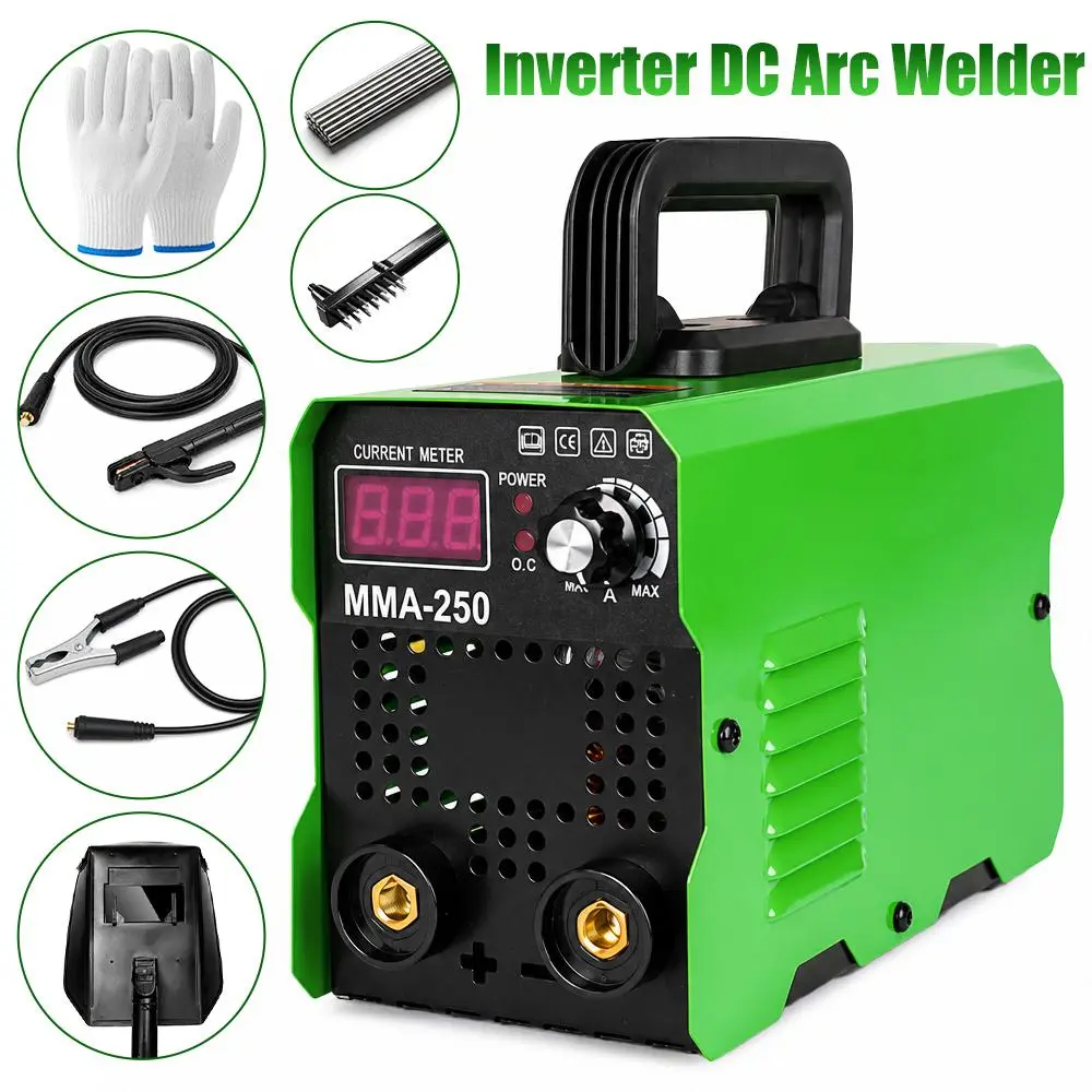 110V Portable Lightweight DC Inverter Stick Welder, Complete Digital Welding Kit with LCD Display, Auto Current Matching, Beginner-Friendly Arc Welding Equipment, Complete Welding Kit, Dc Inverter Welder