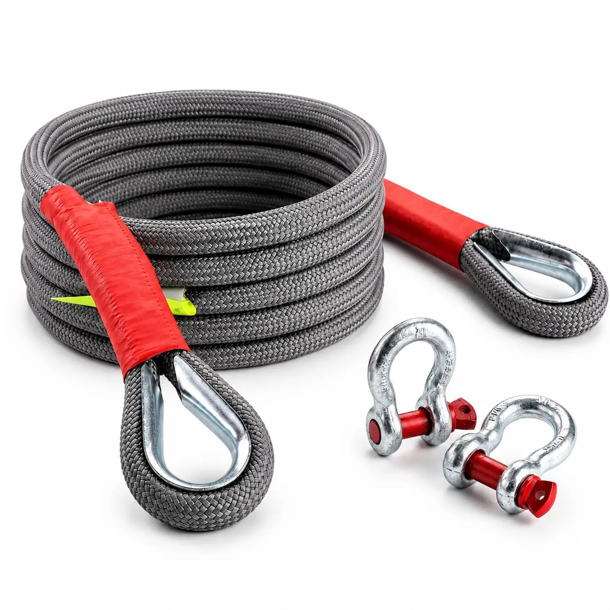 Non-Elastic Static Tow Rope - Heavy Duty Offroad Recovery Strap for Trucks, ATV, UTV, Cars & Tractors