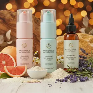 Non-Aerosol Dry Shampoo Variety Pack (Lavender+Grapefruit+Twist-Top) Natural & Organic, Powder - Haircare