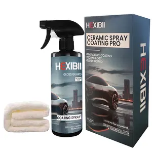 Fragrance Hexibii Ceramic Spray Coating Pro - 16oz Hydrophobic Shield for Cars Motorcycles Boats,High Gloss Nano Car Coating Spray, - Waterless Wash Quick Easy Application - Maximum Gloss Shine Professional Grade Sealant - Detailing Products