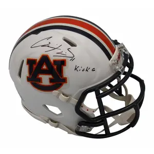 Chris Davis Signed Auburn Tigers Riddell Speed Mini Helmet w/ Kick 6 Insc