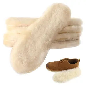 Linwnil 2Pairs Sheepskin Insoles Kids Premium Thick Wool Fur Fleece Inserts Cozy & Fluffy for Childrens