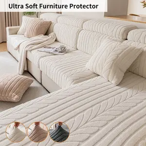 High Elasticity Thick Sofa Cover, Soft Breathable Winter Warm, Anti-Scratch Pet Hair Protection, Suitable for All Seasons, Soft Sofa Protector