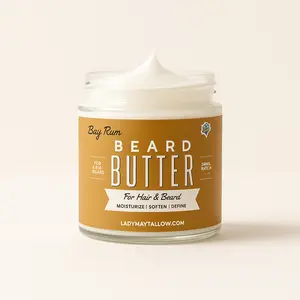 Tallow Man Bay Rum Beard + Body Butter | Men's Grooming | Grass-Fed Tallow | 9oz