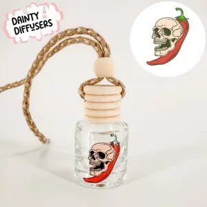 Chili Pepper Car Diffuser, Hanging Car Air Freshener, Essential Oil Car Freshener, Cute Hanging Car Diffuser