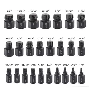 25Pcs Screw Extractor Set - Multi-Spline Hex Head Easy Out Bolt Extractor Kit | Chrome Molybdenum Alloy Steel Bolt Remover Tool | For Broken, Stripped, Rusted Bolts, Screws, Nuts | Heavy Duty EZ Out Rounded Screw Remover | Perfect Father's Day Gift