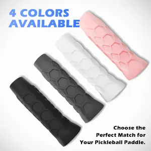 Pickleball Racket Tennis Racquet Beach Paddle Silicone Handle Cover Tennis Grip Non-Slip Durable Portable Universal Sports Accessory