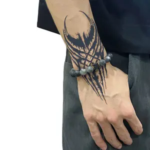 Dark Lineage Tattoo Temporary Tattoo Sticker Magic Tattoo Waterproof Long-Lasting 7-15 Days Herbal Semi-Permanent Tattoo Fake Tattoo for Men & Women Suitable for Arms