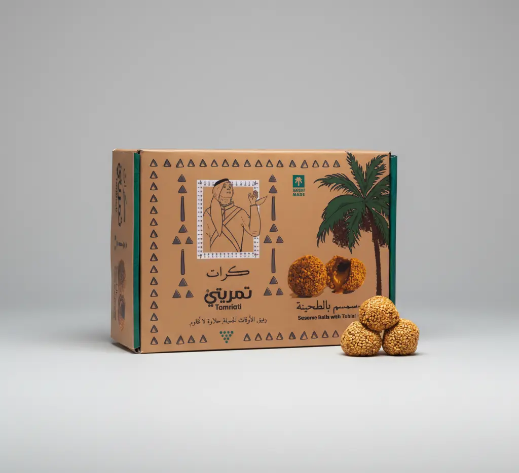 Tamriati Sesame Balls with Tahini