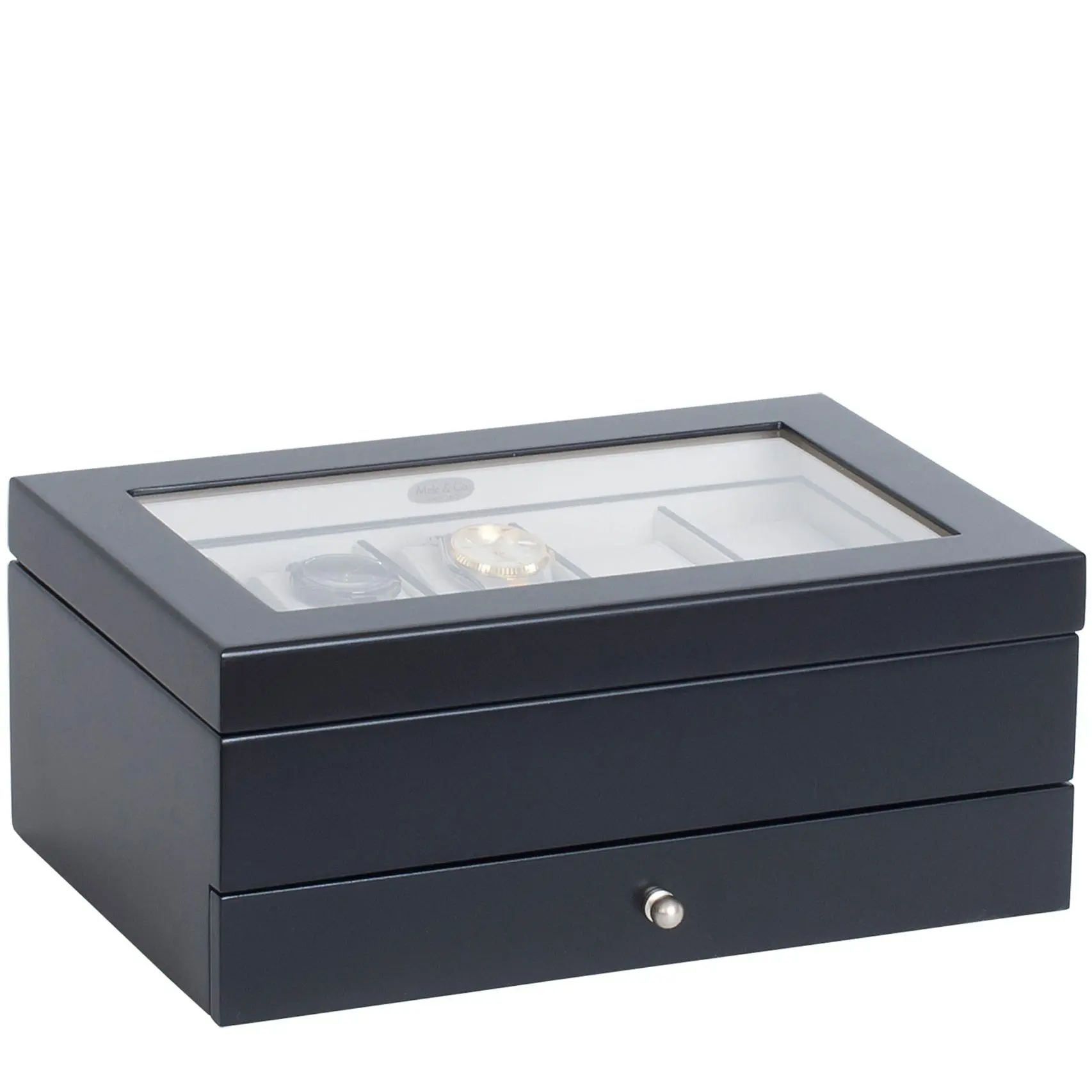 Mele & Co. Grant Wooden Watch Box in Java Finish