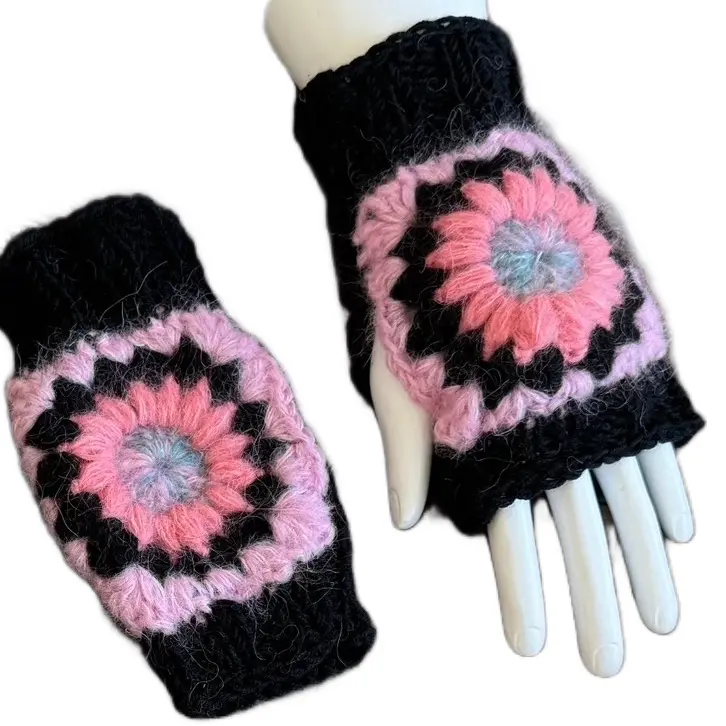 Clementine hand warmers Multipurpose Warming Cashmere Winter Mittens Fingerless Gloves Convertible Mittens