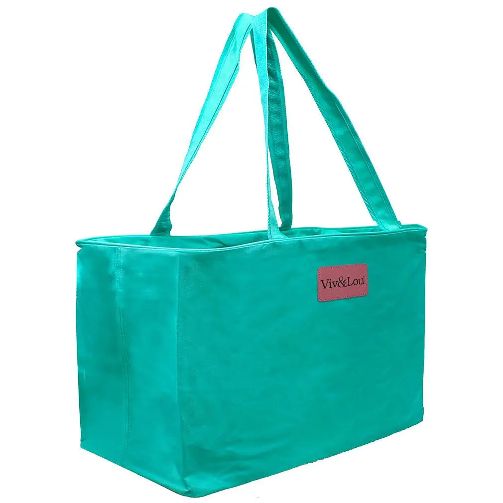 Viv&Lou® Large Mint Ultimate Tote Oversized Travel Beach Weekender Carryall #M105-MINT-VLXP