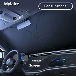 Car Front Windshield Sunshade Heat Insulation Shade, Car Use Anti-Strong Light Sun Visor, Summer Vehicle Sun Protection, Blackout Sunscreen Sunshade