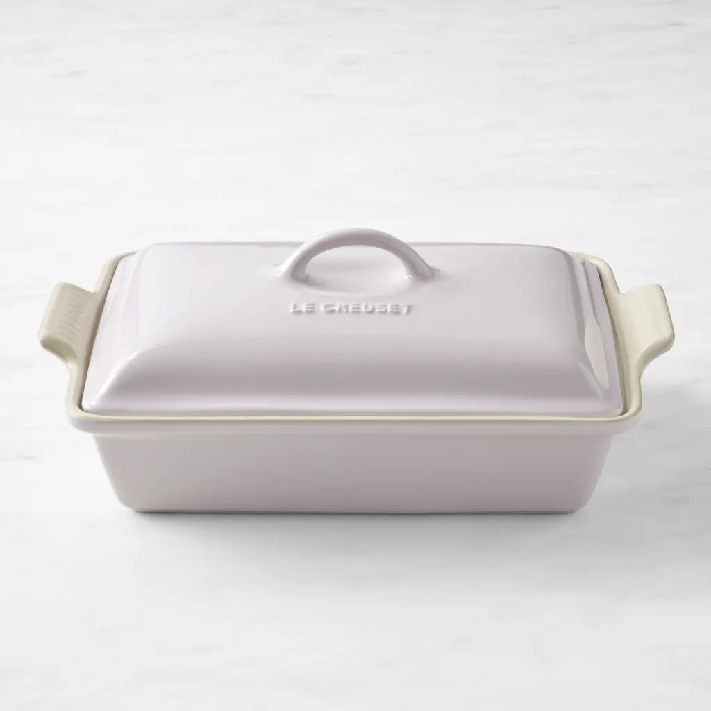 Le Creuset Heritage Stoneware Rectangular Covered Casserole, 4-Qt.