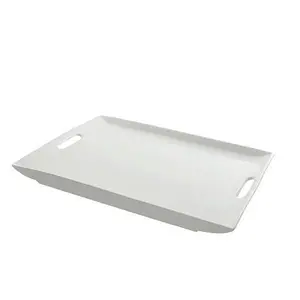 10 Strawberry Street Whittier Rectangular Platter with Handles - 19.875"L x 14.75"W