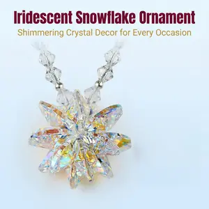Iridescent Crystal Suncatcher | Snowflake Rainbow Maker Window Decor | Mother's Day Gift 1 PCS Decoration Hangable Ornament