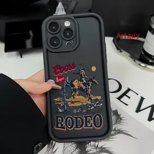 Case for iPhone 17 Air iPhone 16 Pro Max 15 Plus 16E 14 13 12 11 XS XR  mini Western-style cowboy Advanced fashion gift Drop Protection Shockproof Soft Silicone smartphone Cover