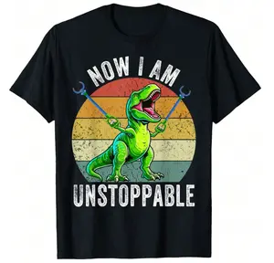 Funny Roaring T-Rex Dinosaur Meme Graphic Tees Men's T-Shirt, Soft And Breathable Short Sleeve, Perfect For Daily Wear, Outdoor Activities, Travel, And Casual Style, Comfortable All-Day Fit!