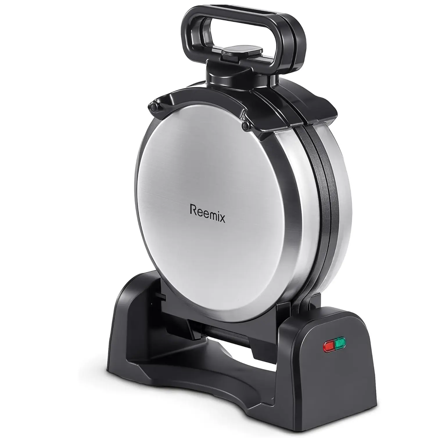 Waffle Maker, Round Classic Belgian Waffle Iron with 180°Rotating Design, 1080W Nonstick Plates & Cool Touch Handle,  Fast Heating Waffle Machine