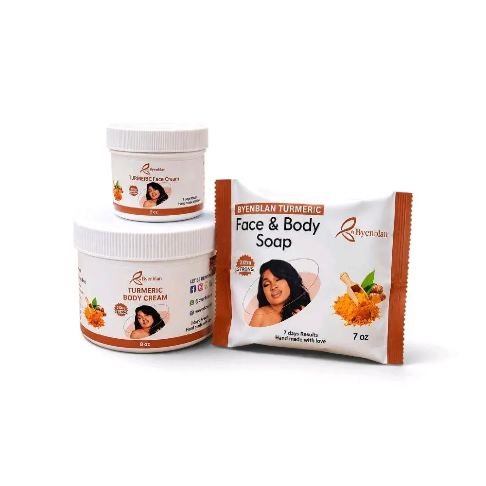 Turmeric  set skin repair body care- 20x skin care products in resealable containers for comfort  and cosmetic use daily  moisturizing  restore  sensitive  radiant soothing  rubenianturmeric Miniset