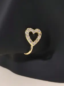 Heart C-Shape Nose Clip, Casual Style, Copper Material, All Seasons, Unisex Jewelry, No Piercing Required
