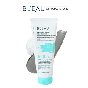 [BL‘EAU Official] Hydrating Glacial Clay Cleanser | Daily Deep Cleansing,  | Skin Texture, Blackhead & Pore Care, Gentle Exfoliation| Controls Oil &Brightens Skin |  Facial Skincare | 100g/3.5 oz
