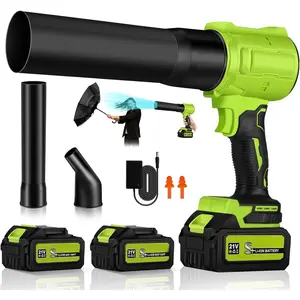 Cordless Leaf Blower, 800,000 RPM Handheld Portable Leaf Blowers with 2 X 4.0Ah ,  Turbo Jet Blower Lightweight for Cleaning Yard, Patio,Leaves, Dust