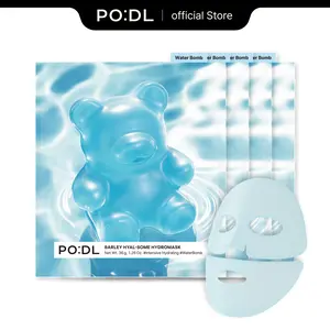 [PODL] Barley Hyal-Some Water Bomb HydroMask(4ea) | 20-Layer Deep Hydration with Hyaluronic Acids & Liposome Technology | 100-Hour Moisture Retention | Non-Irritating, EWG Green Grade, Fragrance-Free