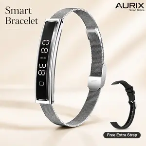 Smart Bracelet for Men Women, Heart Rate Tracking Sleep Monitor, Ultra Slim Fitness Tracker Watch with BT5.3, Call Reminder, Life Waterproof, Extra Black Strap Included