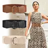 3pcs/ set Vintage Elastic Waistband, Classic Solid Color Waistband, Casual Pants Waistband, Dress Jacket Waistband for Women Trendy Exquisite Belt
