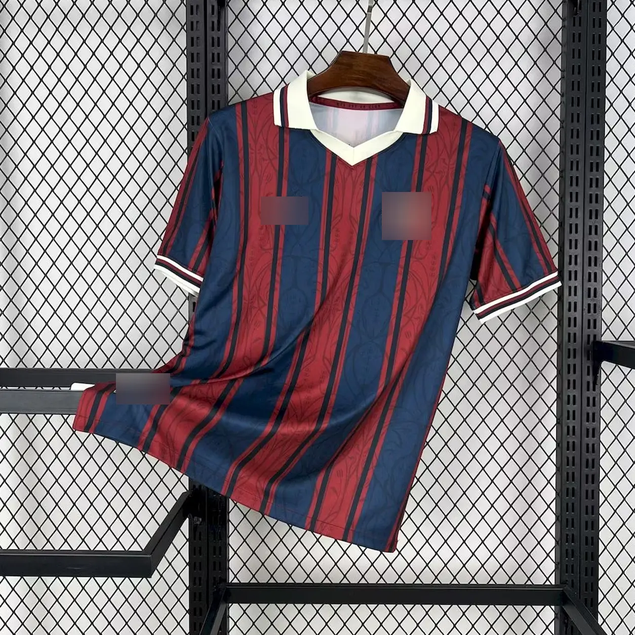 2025-2026 Blue & Red Concept Soccer Shirt, Spanish Football Club Style Sports Jersey, Breathable Outdoor Training Top