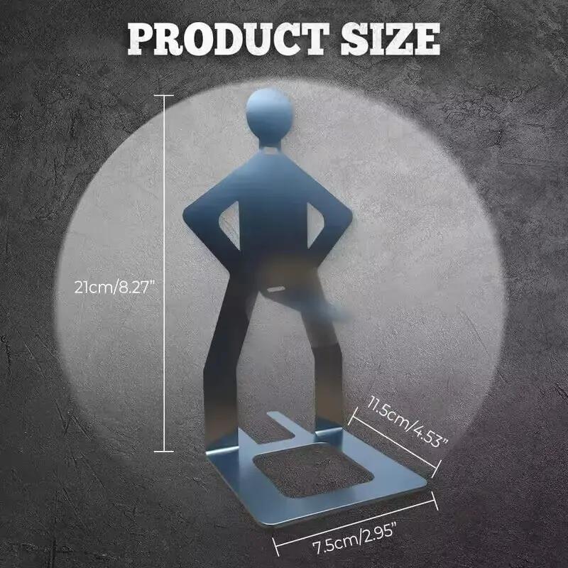 Funny BBQ Man Hot Dog Holders, 2 PCS Reusable Stainless Steel Sausage Stands, Portable Hot Dog Roasters, Barbecue Grill Accessories for Camping & Party Gifts