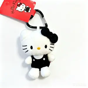 SANRIO Hello Kitty Bag Charm Keychain – Officially Licensed 3D Figural Pendant with Lobster Claw Clasp, Lightweight Cute Accessory for Keys and Purses