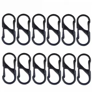 12-Pack Backpack Zipper Locks, Dual Spring S-Hook Zipper Clips, Anti-Theft Security, Ideal for Travel, Luggage and Camping, Protect Your Items Securely