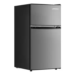 Upstreman mini fridges 3.1 Cu.Ft with Freezer 2-Door Small Fridge Dorm Essentials Adjustable Thermostat Energy Saving Mini Refrigerator for Office Dorm Bedroom SD311 College Outdoor Mini Refrigerato pantry drink fridge skincare fridge