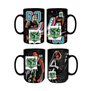 Wembanyama Mug 11oz 15oz, Basketball Fan Coffee Mug, Alien-Inspired Drink, Basketball Lover Gift, Game Day Ceramic Mug, Coffee Mug for Home and Office.