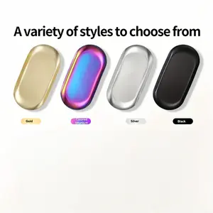 Nail Tool Cleaning Tray, Stainless Organizer for Nail Clippers & Tweezers, Easy Clean Manicure Station Tray, Oval Storage Dish Nail Art Accessory Display Trays