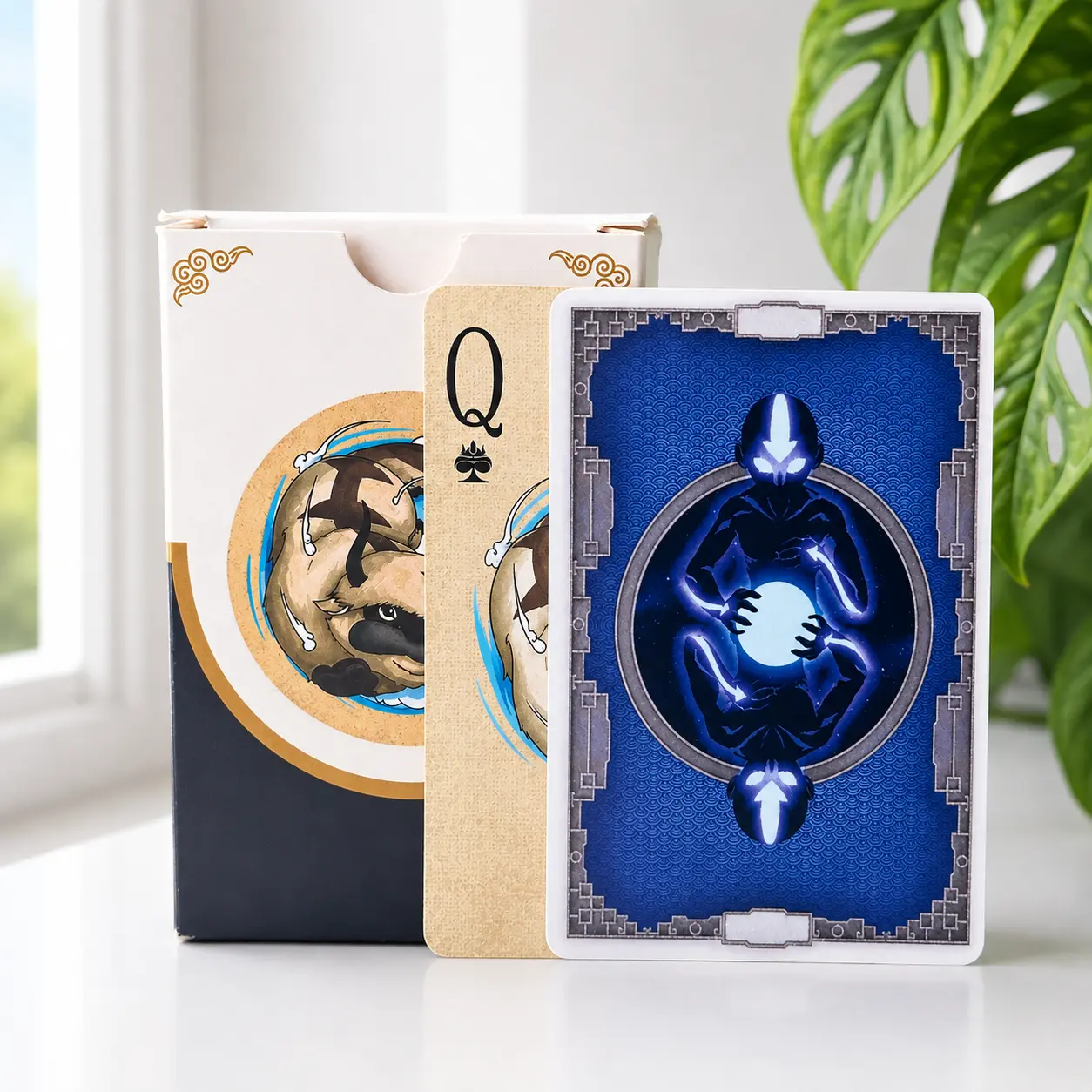Avatar The Last Airbender Playing Cards Deck, ATLA Collectible Anime Poker Cards, Appa Sky Bison Gift for Fans