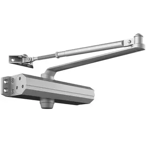 【Summervibes】VEVOR Door Closer,  Automatic Door Closer Commercial or Residential Use for Door Max. Weights 330Lbs, Adjustable Size Hydraulic Buffer Door Closers Heavy Duty Cast Aluminum Body, Easy Install, Silver