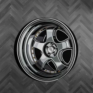 Round Car Wheel Shaped Rug, 1 Count Lifelike Creative Tire Shape Floor Mat, Soft  Non-slip Foot Mat for Home Living Room Bedroom Bathroom Office Decor