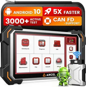 ANCEL DS500BT Bidirectional OBD2 Scanner Full System Car Diagnostic Tool with 28+ Reset Functions，Injector Coding，ABS Bleeding，TPMS/DPF/SRS/EPB/BMS Reset,CAN FD, Lifetime Free Updates