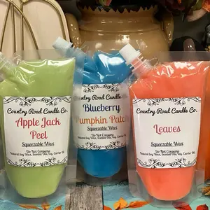 Fall Squeezable Soy Wax Pouches | Heavily Fragranced | Hand Poured | 8oz Natural Soy Wax Pouch